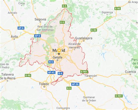 cities close to madrid spain.